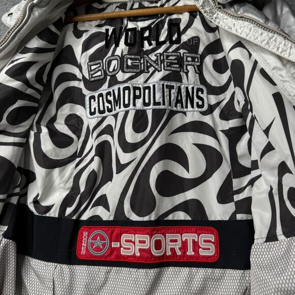 Bogner Ski Jacket Men's Small Gray and White Cosmopolitan Sport Zip Up - Picture 3 of 16